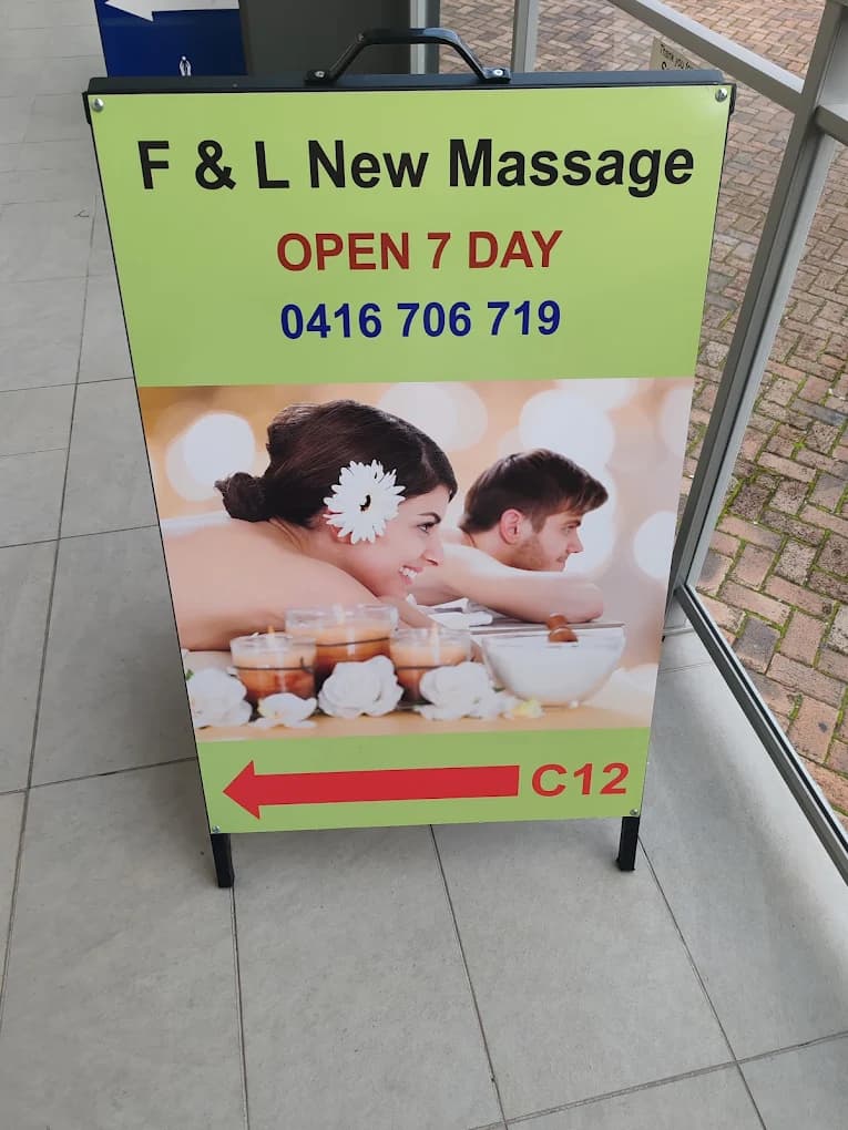 F&L New Massage Storefront Sign