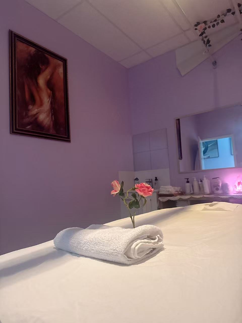 Luxury spa treatment room