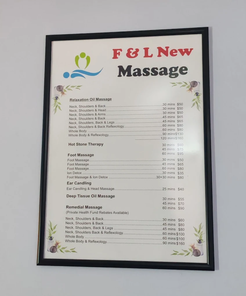 Services and pricing menu